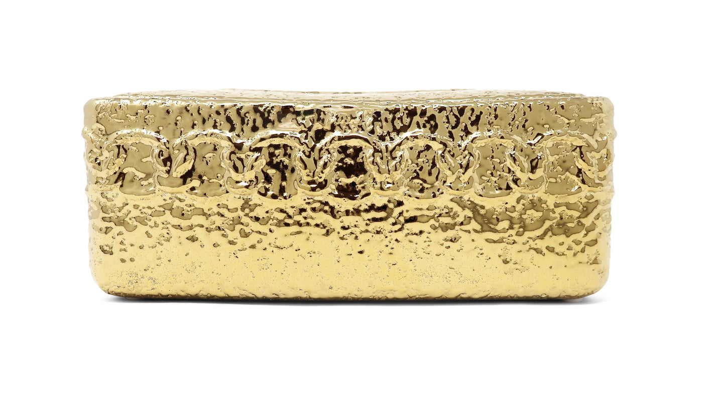 Hammered Gold Tissue Box