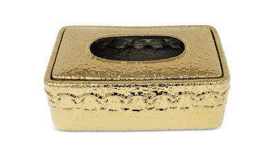 Hammered Gold Tissue Box