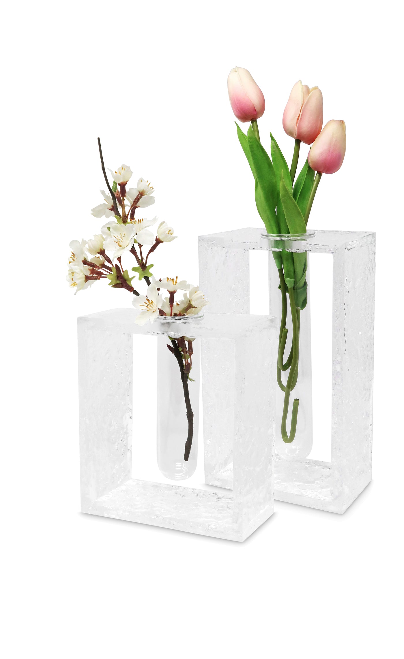 Acrylic Vase with Tube Inlay