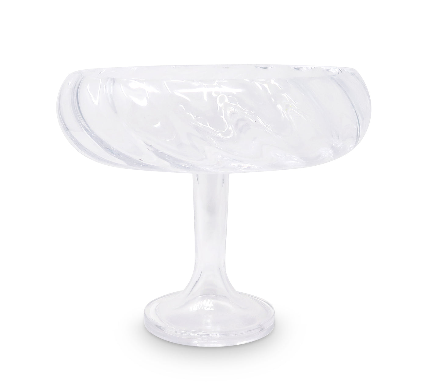Liscio Ottico - Round Stemmed Salad Bowl
