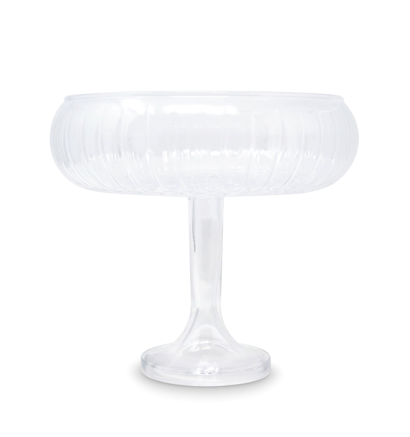 Liscio Ottico - Round Stemmed Salad Bowl