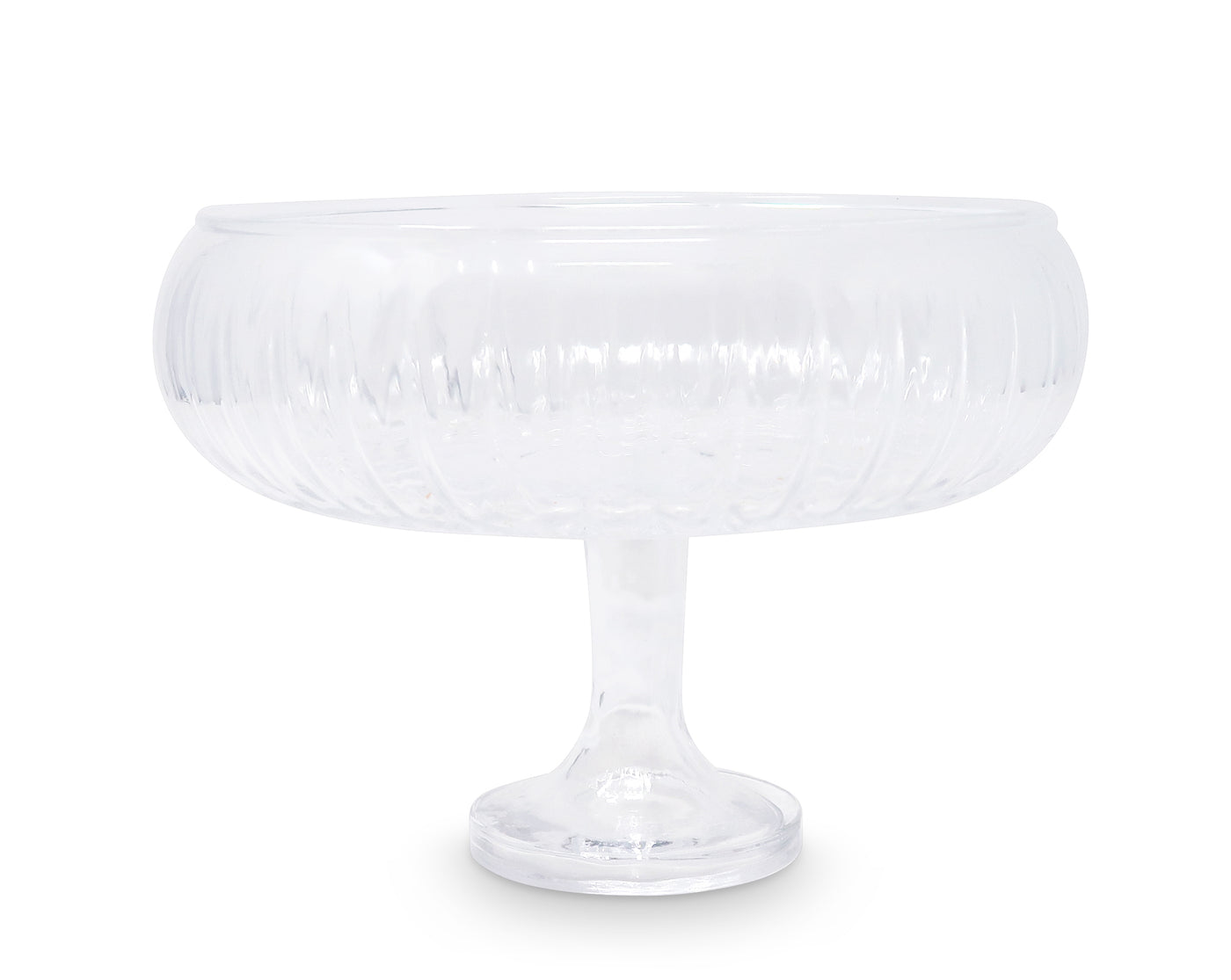Liscio Ottico - Round Stemmed Salad Bowl
