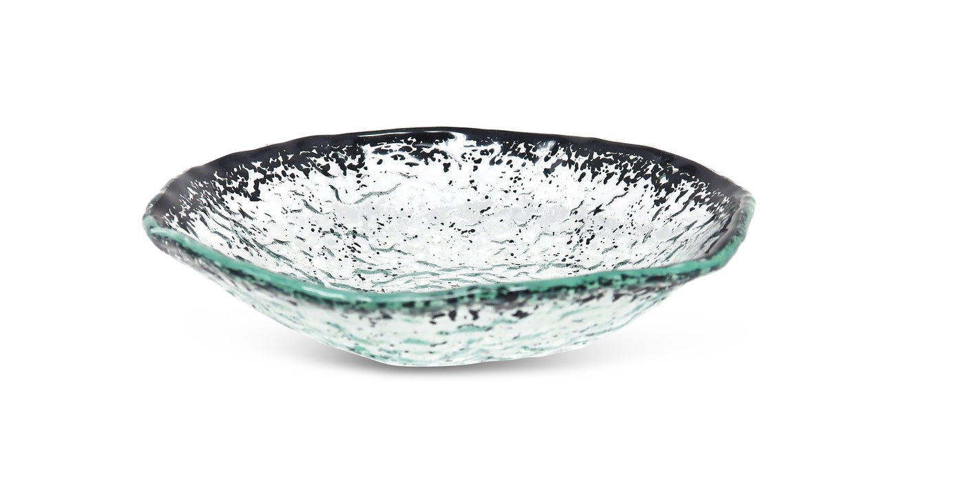 Salad Bowl with Scattered Black Design