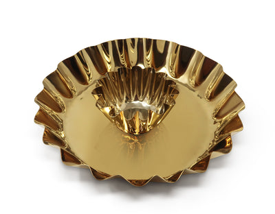 Stainless Steel Chip and Dip Bowl, 14.25"D