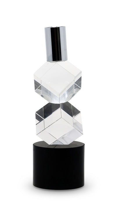 Crystal Candlestick with Diagonal Design(2 Sizes)