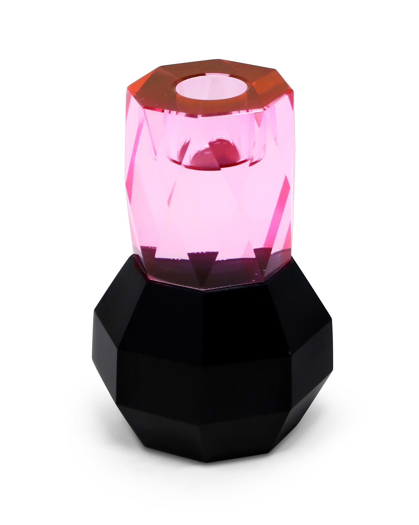 Two Tone Crystal Candle Holder