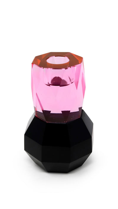 Two Tone Crystal Candle Holder