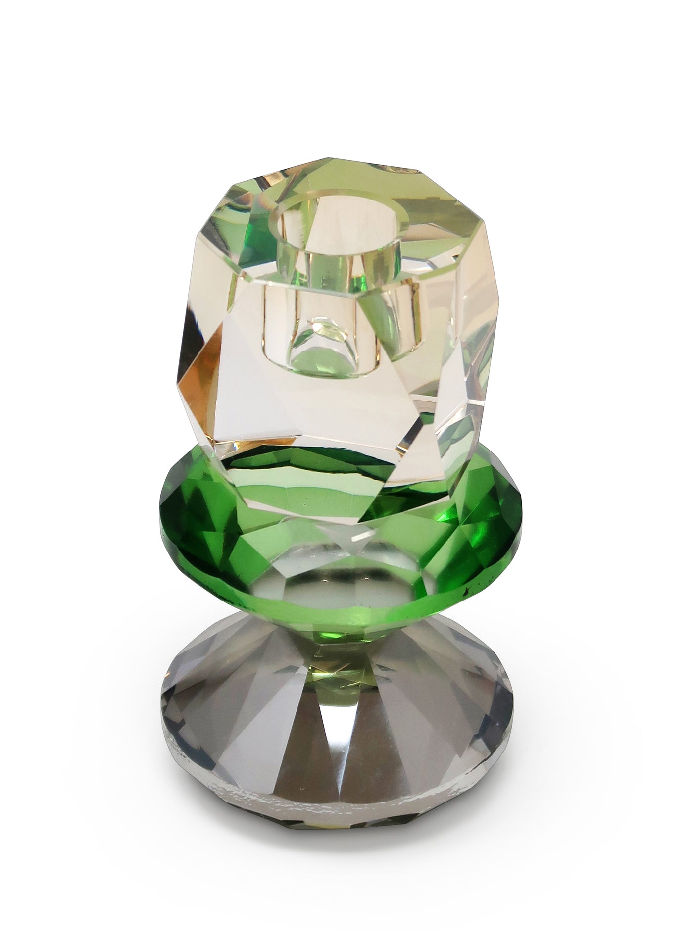 Tricolored Crystal Candlestick