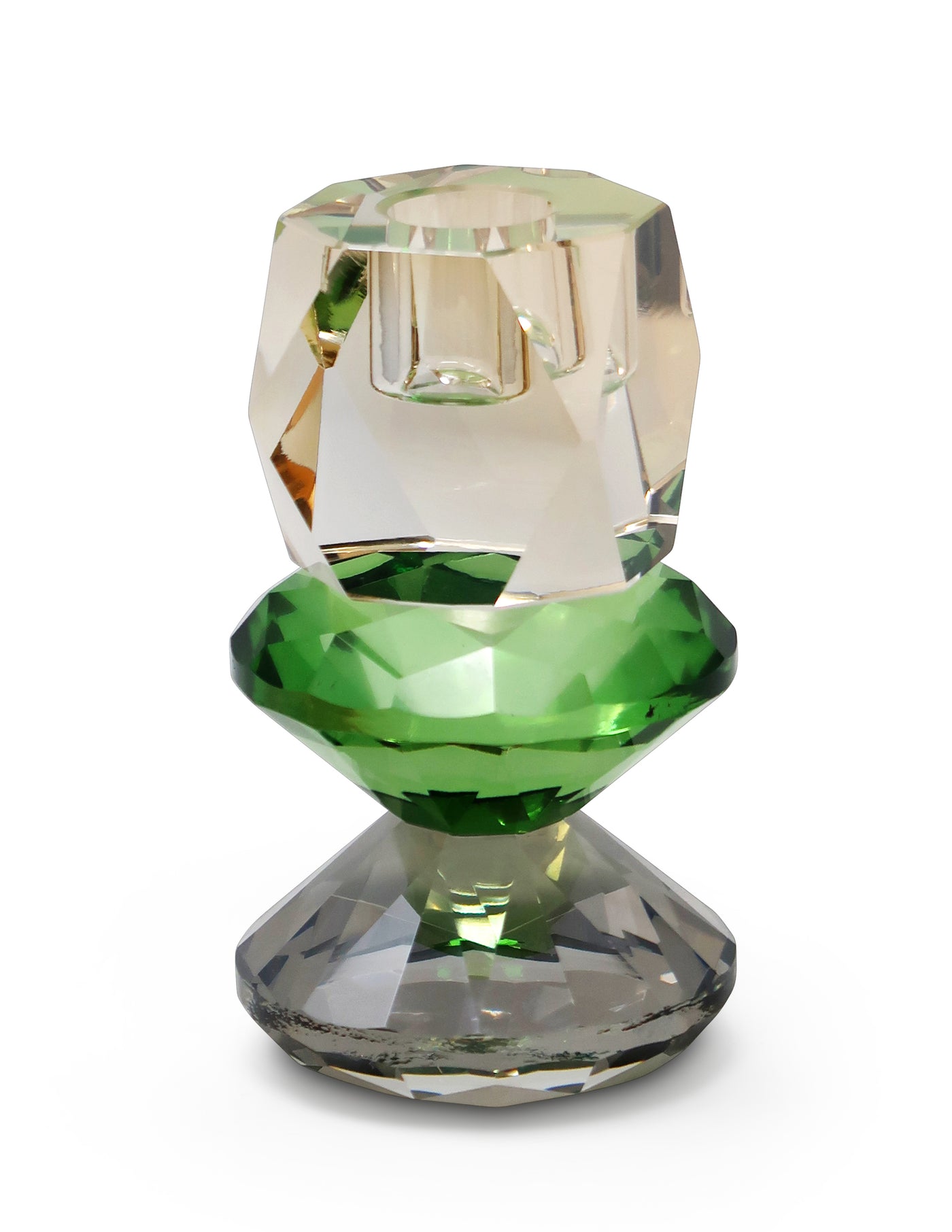 Tricolored Crystal Candlestick