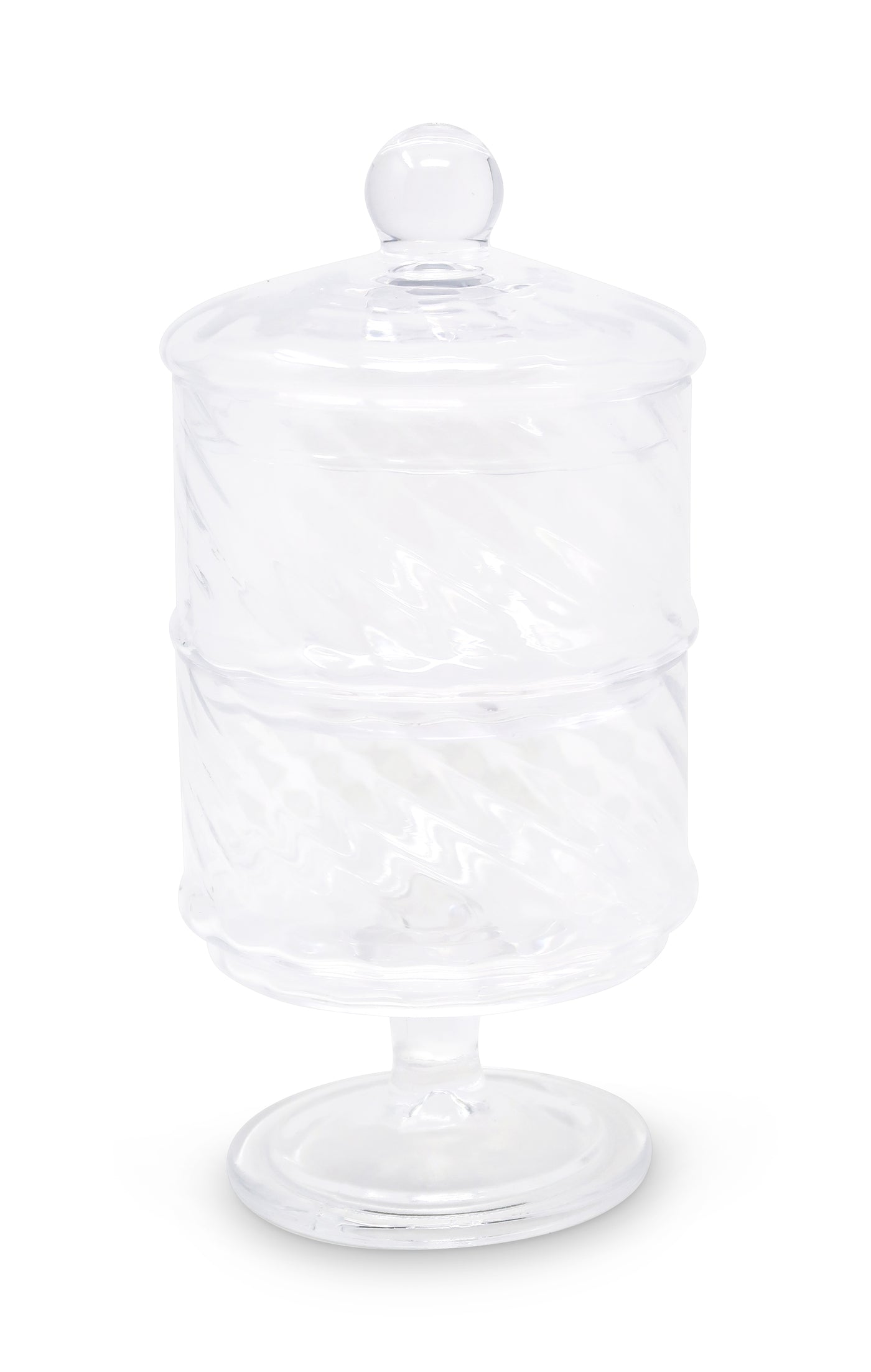 Liscio Ottico - Double Cookie Jar with Spiral Design