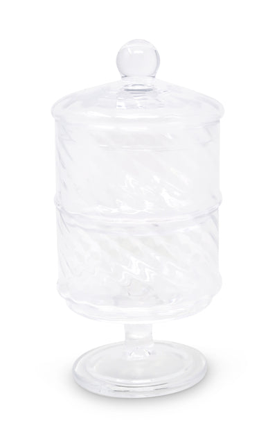 Liscio Ottico - Double Cookie Jar with Spiral Design