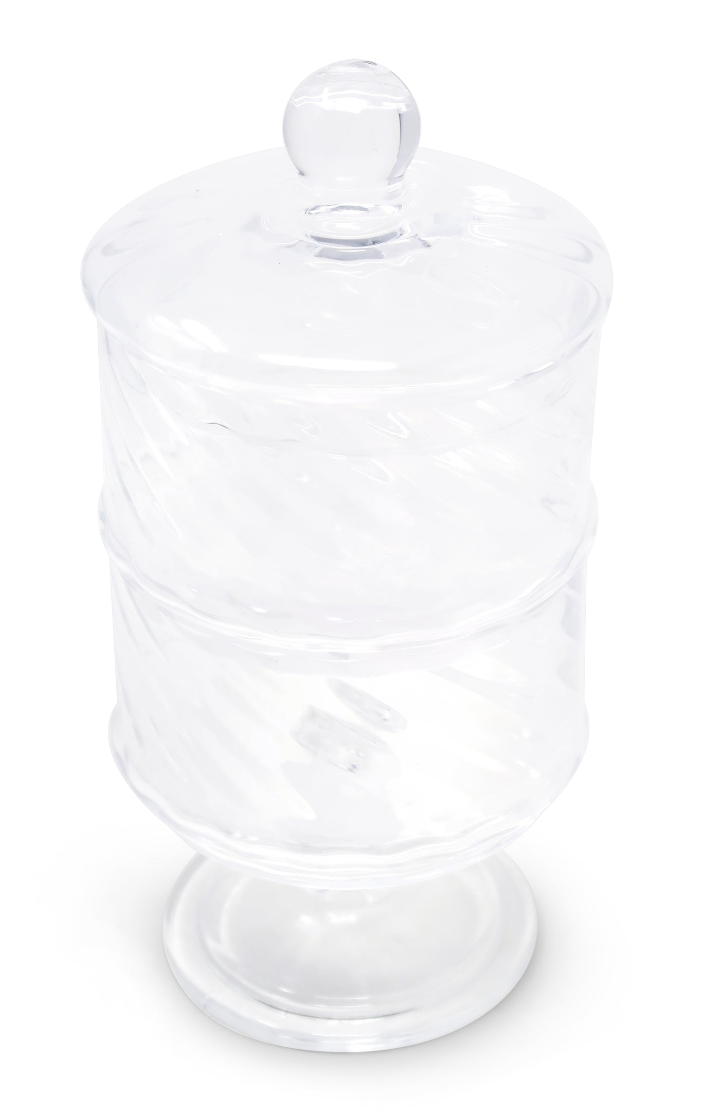 Liscio Ottico - Double Cookie Jar with Spiral Design