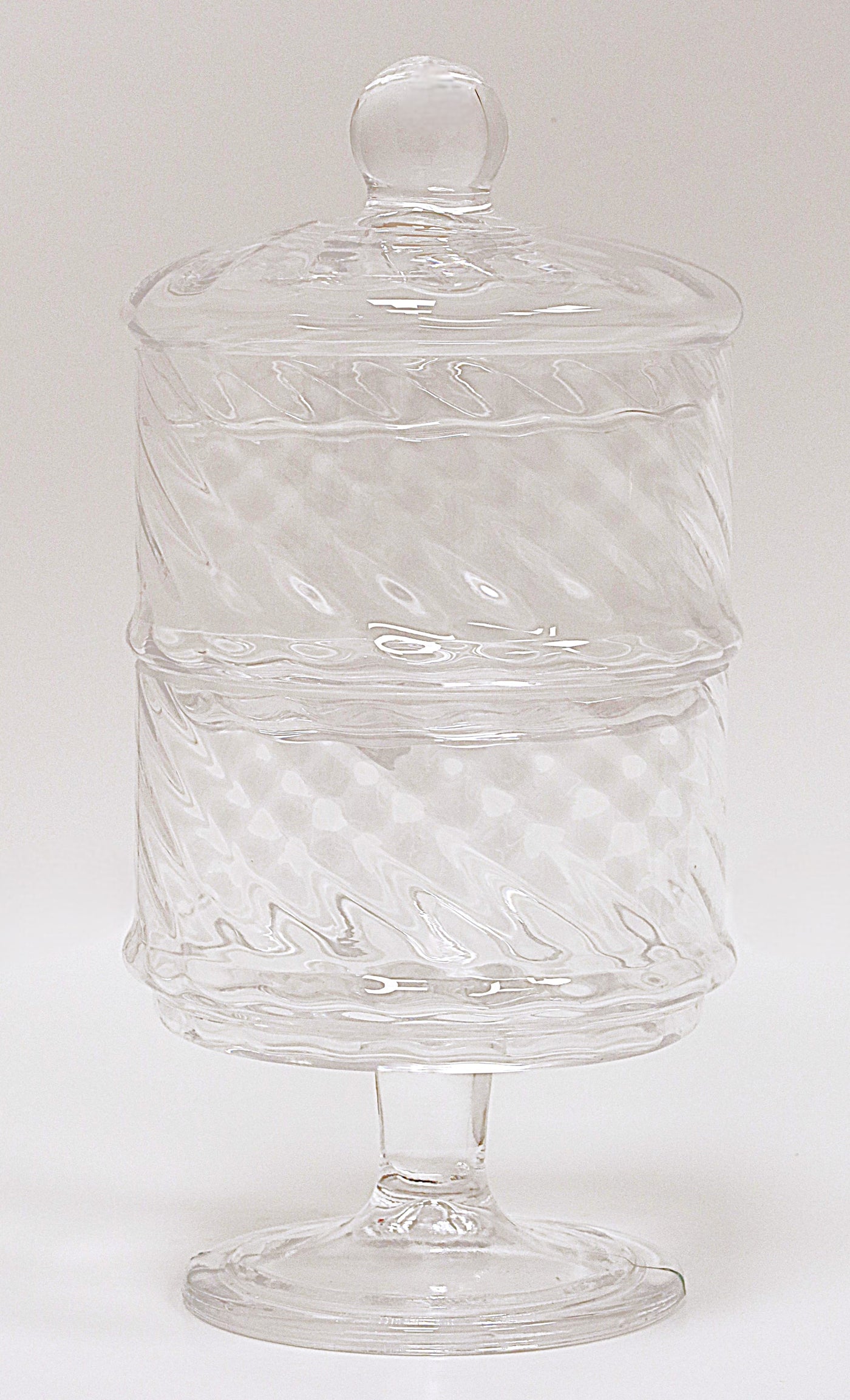 Liscio Ottico - Double Cookie Jar with Spiral Design