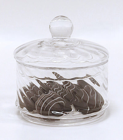 Liscio Ottico - Double Cookie Jar with Spiral Design