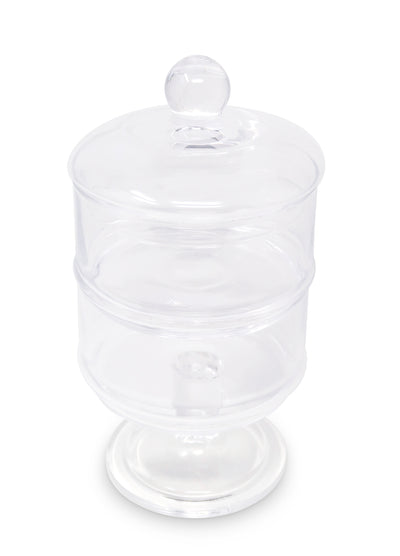 Liscio Ottico - Double Cookie Jar with Spiral Design