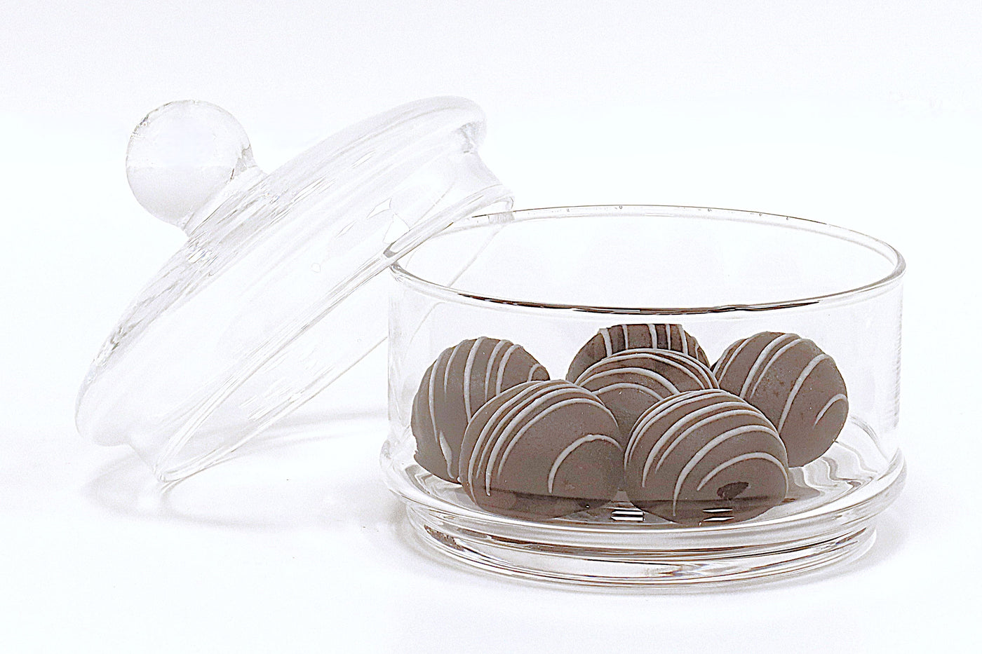 Liscio Ottico - Double Cookie Jar with Spiral Design
