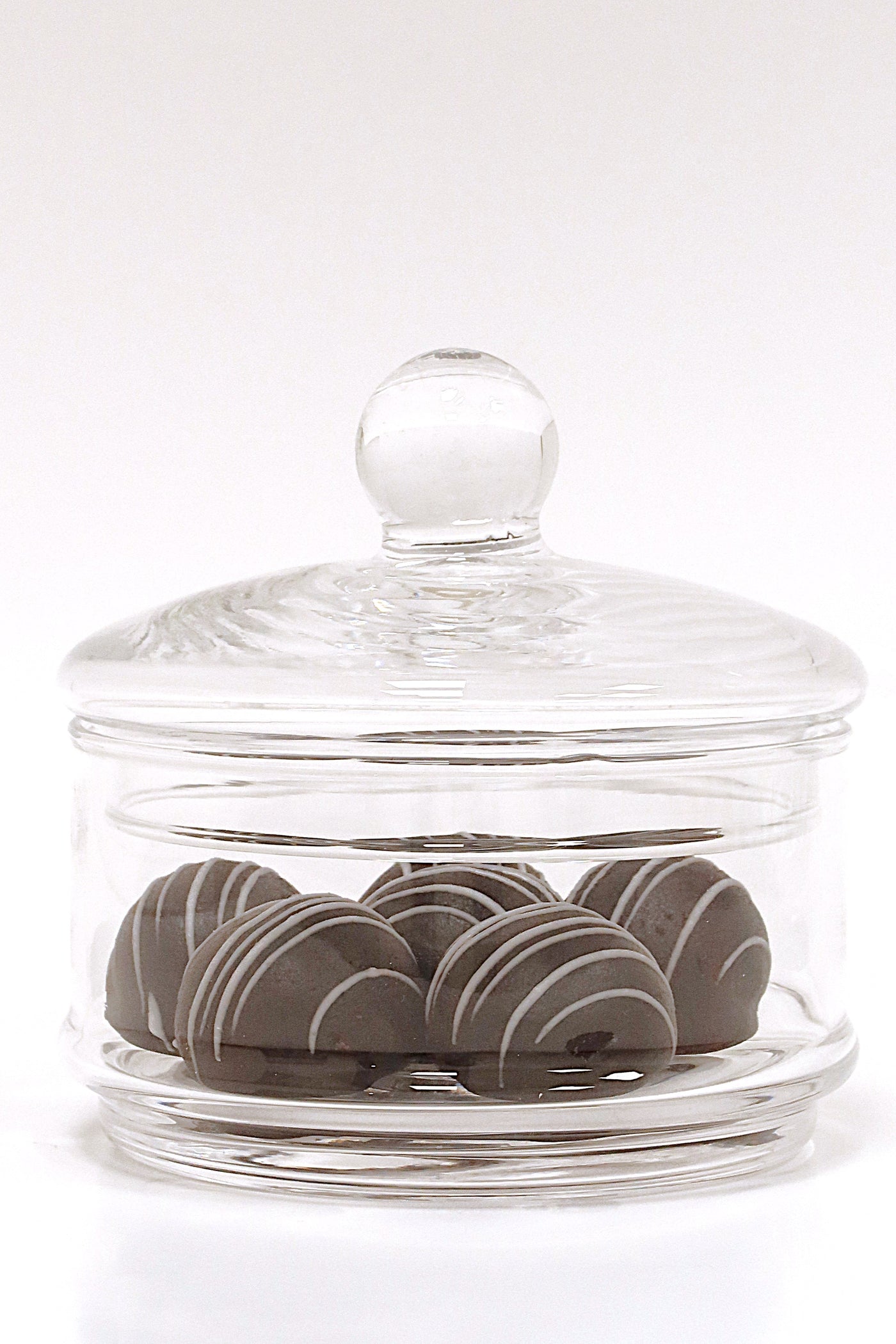 Liscio Ottico - Double Cookie Jar with Spiral Design