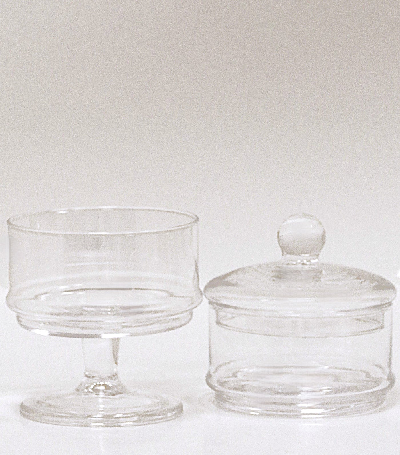 Liscio Ottico - Double Cookie Jar with Spiral Design