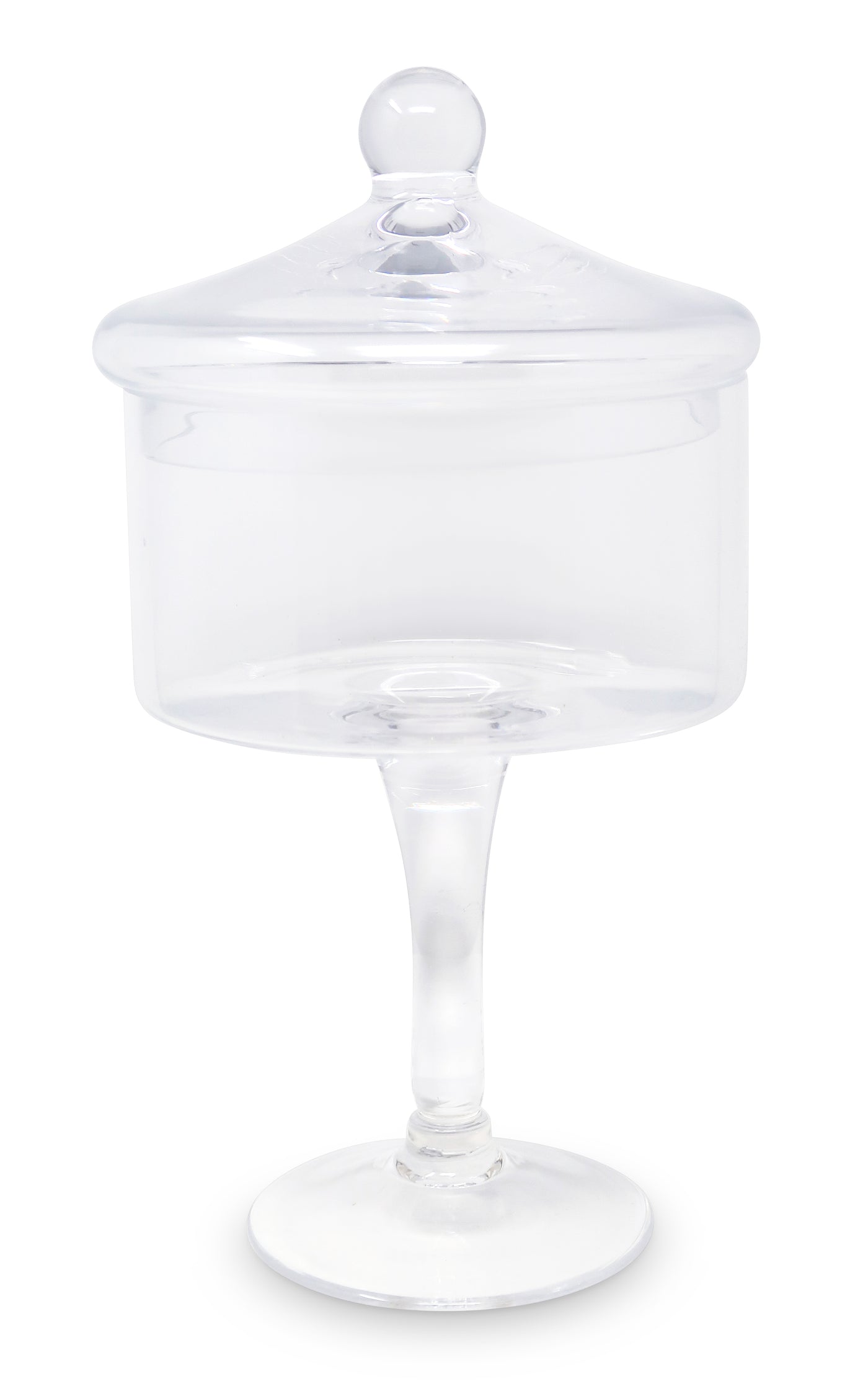 Liscio Ottico - Stemmed Cookie Jar with Ball Knob on Lid