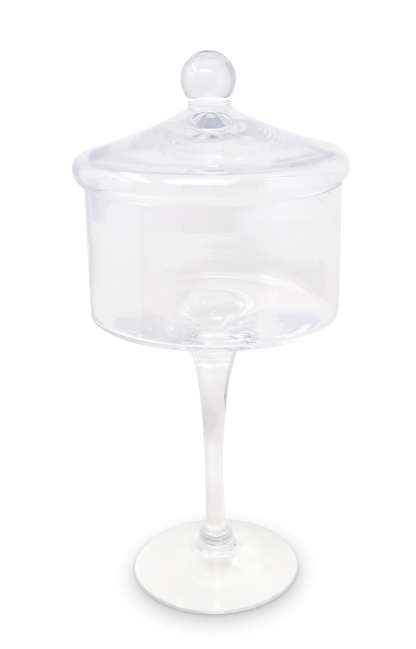 Liscio Ottico - Stemmed Cookie Jar with Ball Knob on Lid