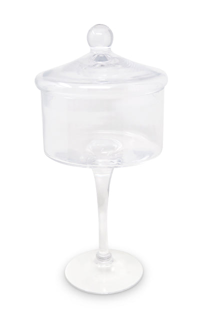 Liscio Ottico - Stemmed Cookie Jar with Ball Knob on Lid