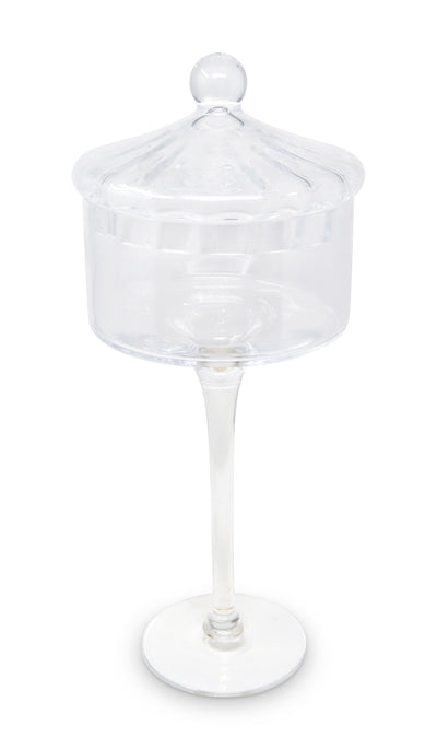 Liscio Ottico - Stemmed Cookie Jar with Ball Knob on Lid
