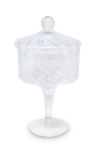 Liscio Ottico - Stemmed Cookie Jar with Ball Knob on Lid