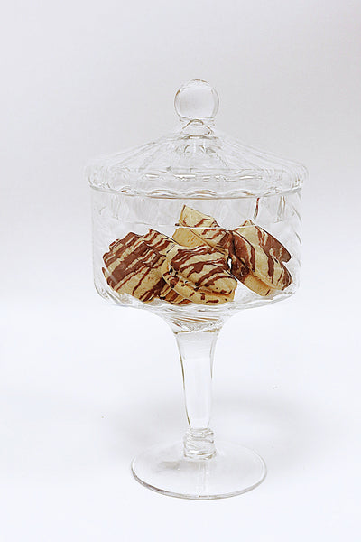 Liscio Ottico - Stemmed Cookie Jar with Ball Knob on Lid