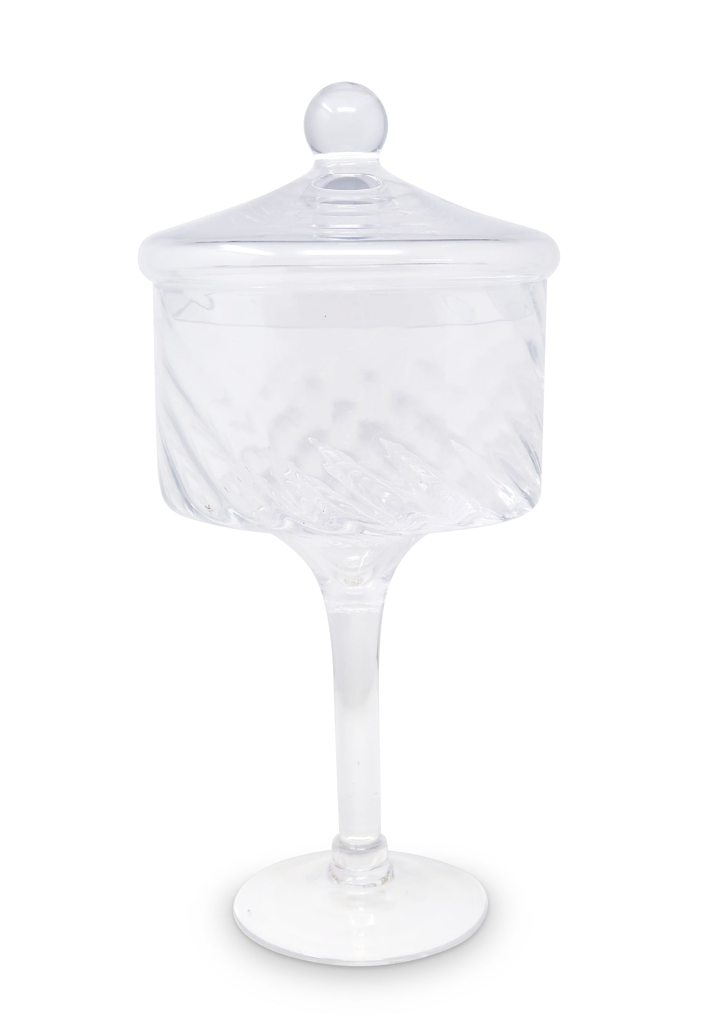 Liscio Ottico - Stemmed Cookie Jar with Ball Knob on Lid
