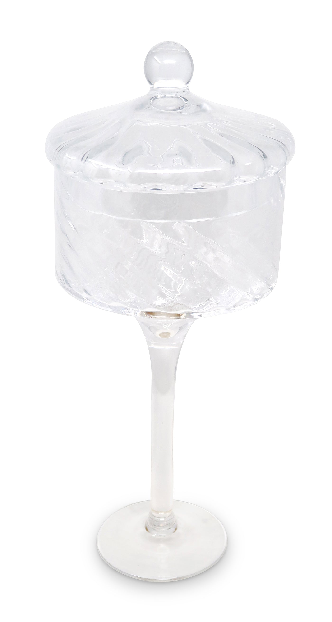 Liscio Ottico - Stemmed Cookie Jar with Ball Knob on Lid