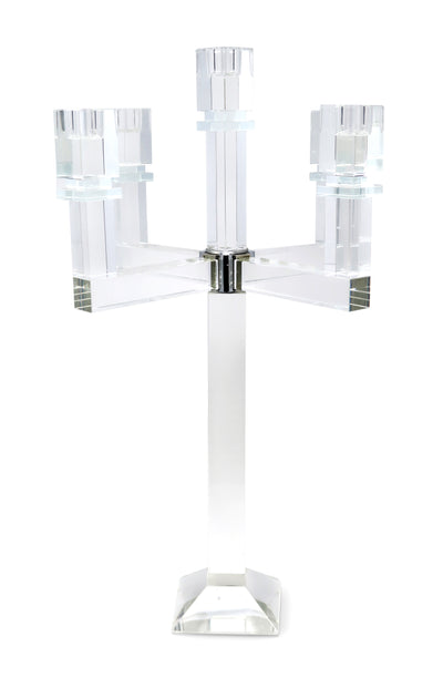 Square Shaped Crystal Candelabra (2 Sizes)