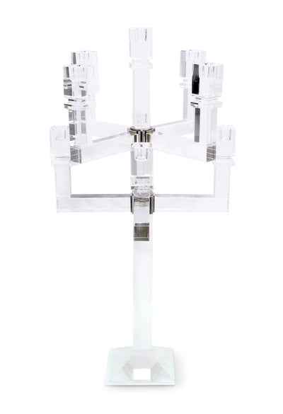 Square Shaped Crystal Candelabra (2 Sizes)