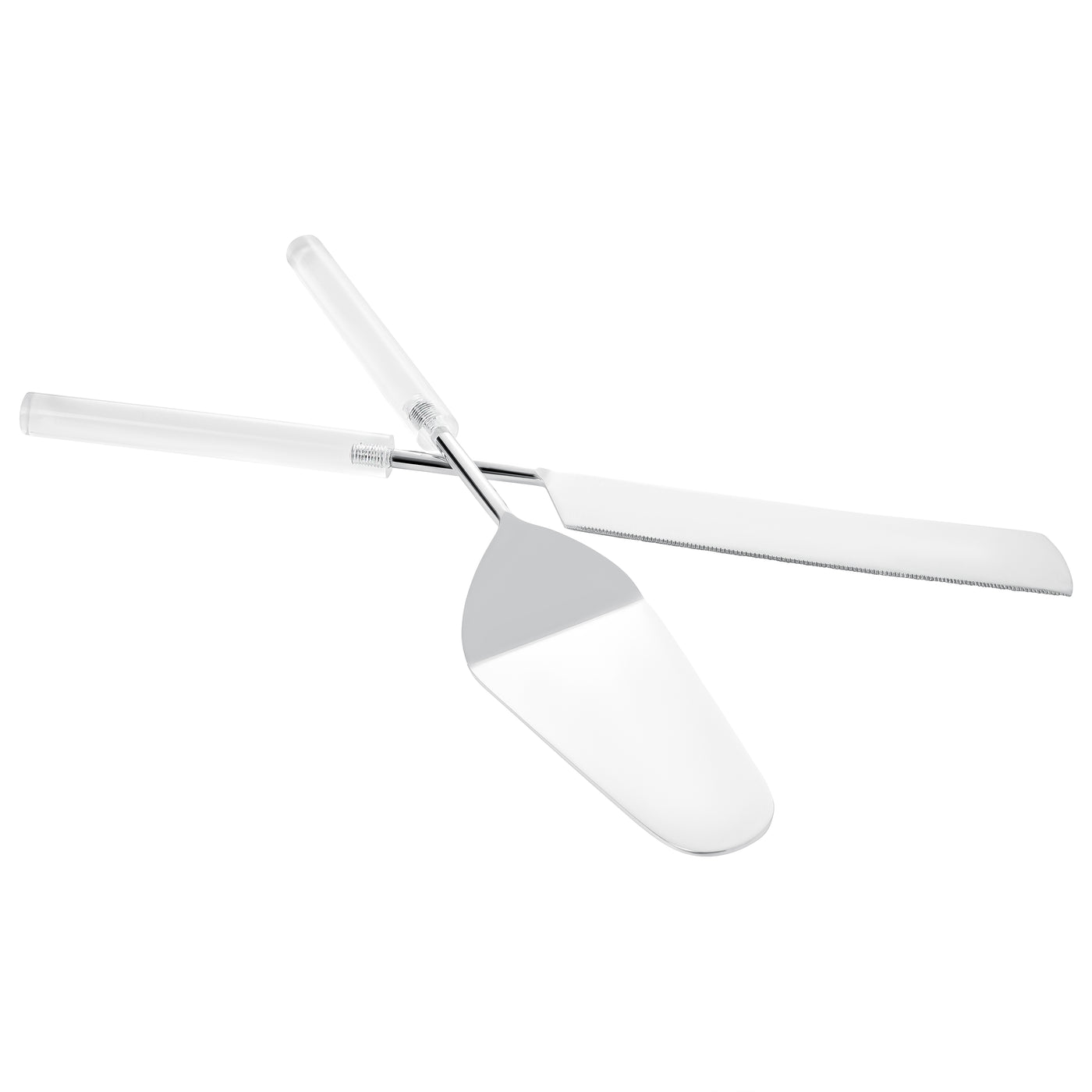 Cake/Salad Server Set with Marble Handle