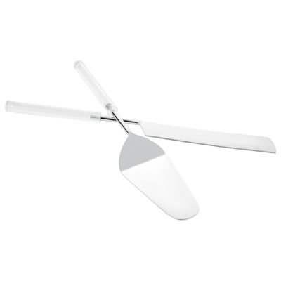 Cake/Salad Server Set with Marble Handle