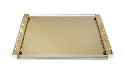 Acrylic Challah Tray with Imprinted Handles