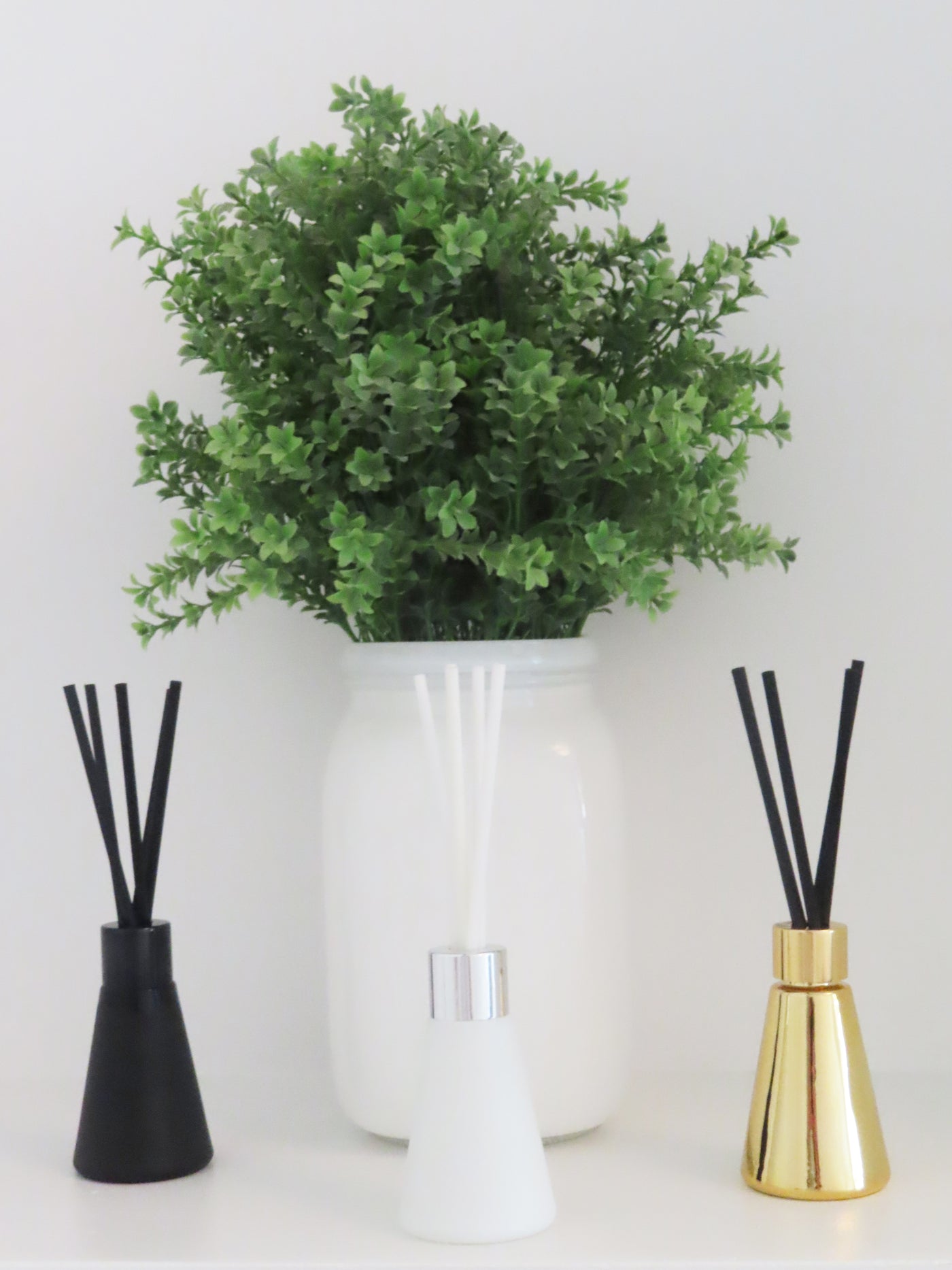 S/3 Diffusers- White/Black/Gold - Assorted Scents