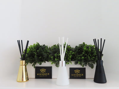 S/3 Diffusers- White/Black/Gold - Assorted Scents