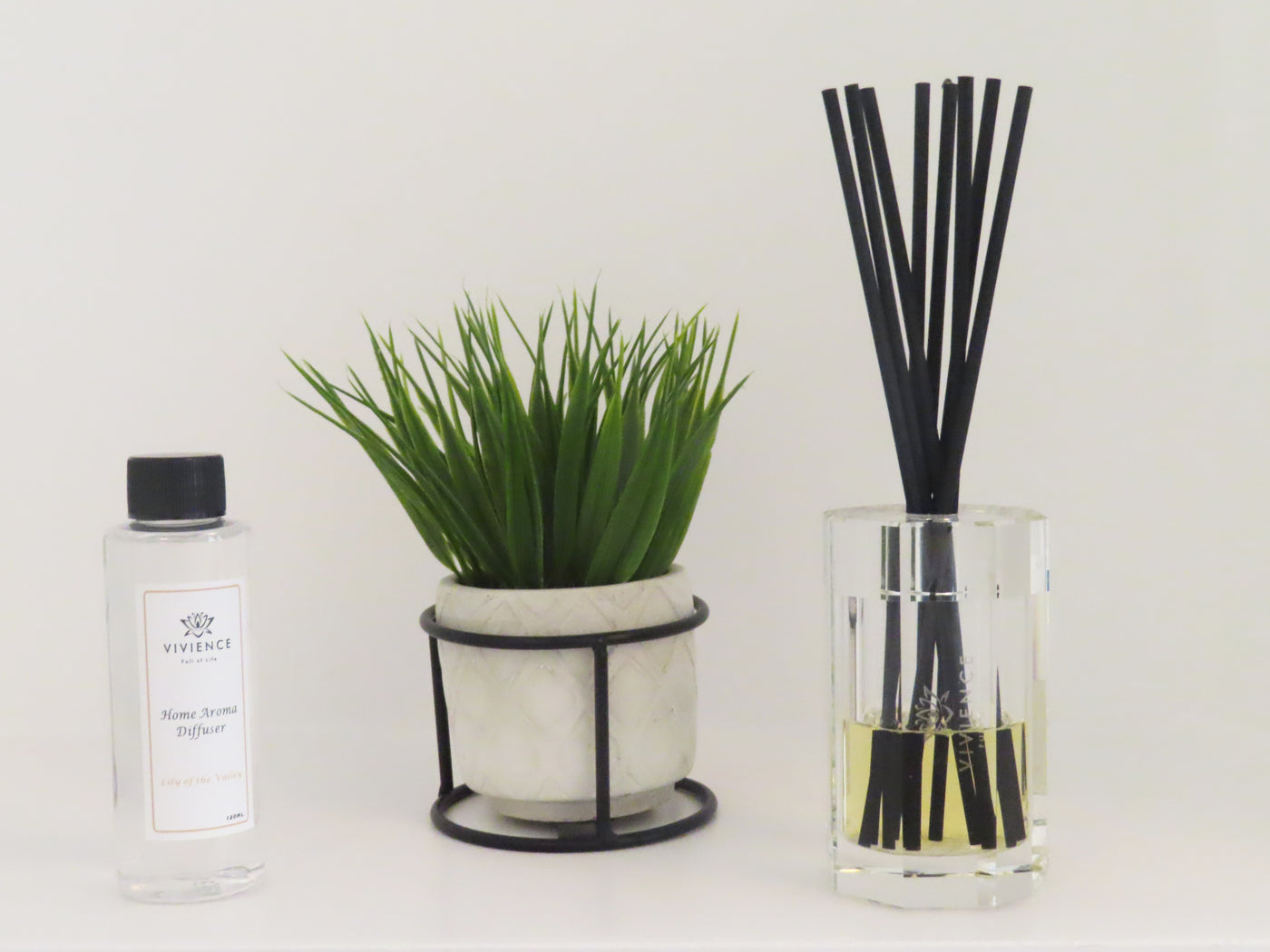 Clear Octagon Shape Reed Diffuser - "Lily of The Valley" Scent