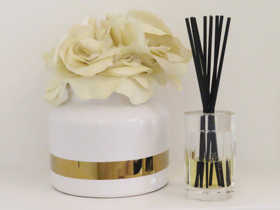 Clear Octagon Shape Reed Diffuser - "Lily of The Valley" Scent