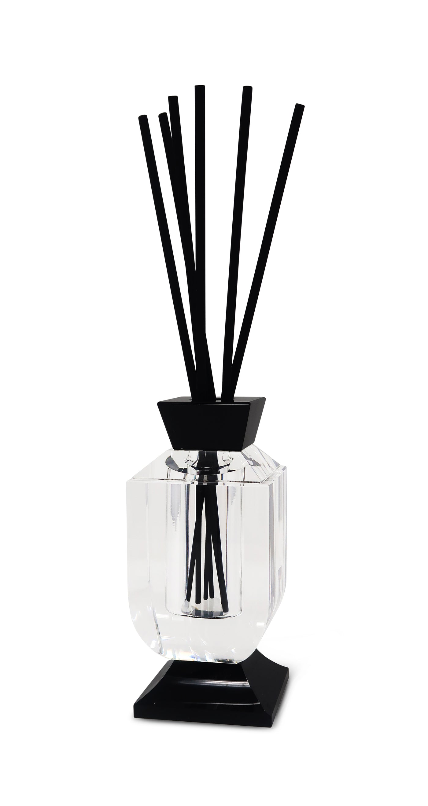 Crystal Diffuser with Black Accents - Lily of the Valley Scent