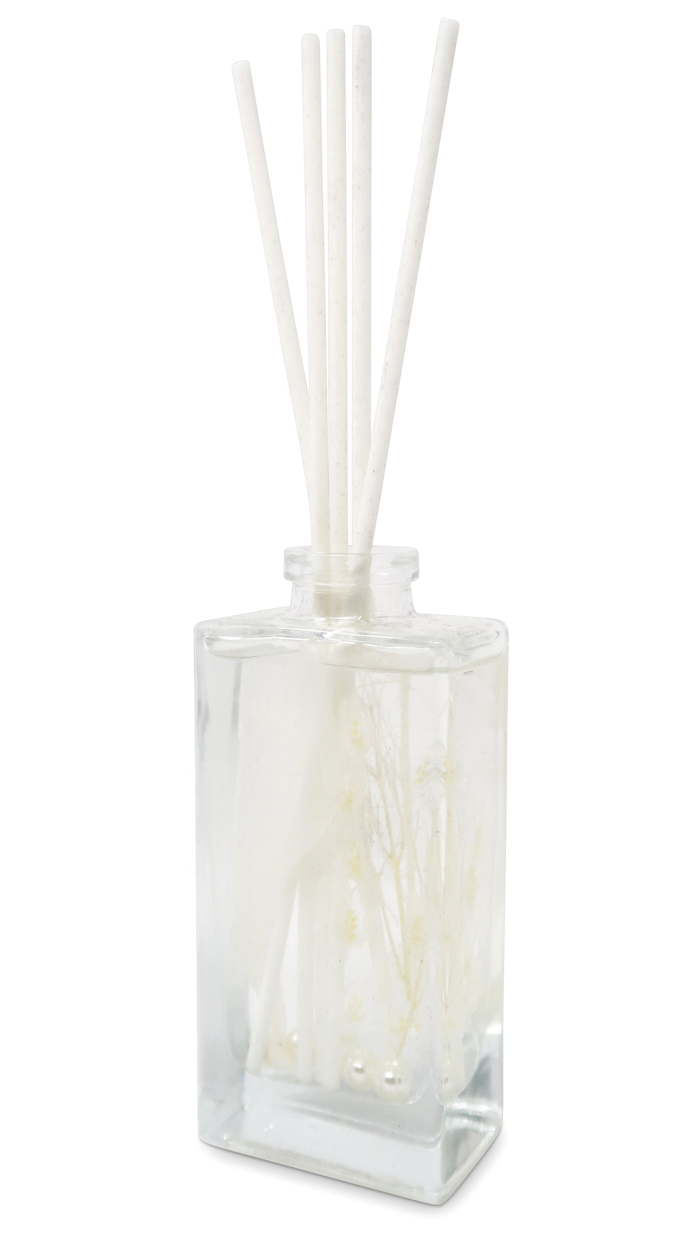 Preserved Flower Reed Diffuser,  White with Sea Shell