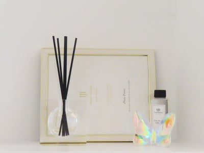 Crystal Diffuser with Black Reeds