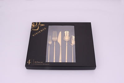 Crownex 20 Pc old Flatware Set, Service for 4