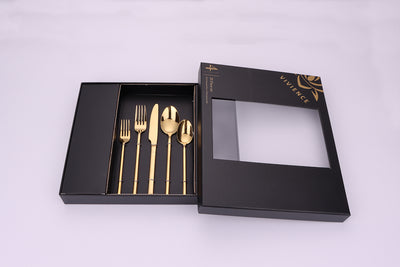 Simplicite 20 Pc Gold Flatware Set, Service for 4