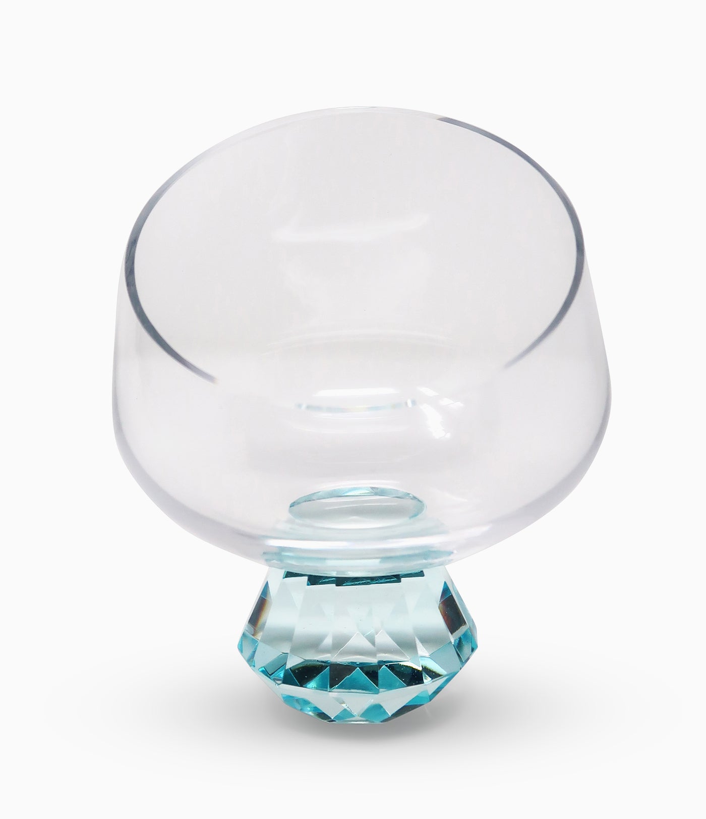 Angular Bowl with Blue Diamond Stem, 15 oz.