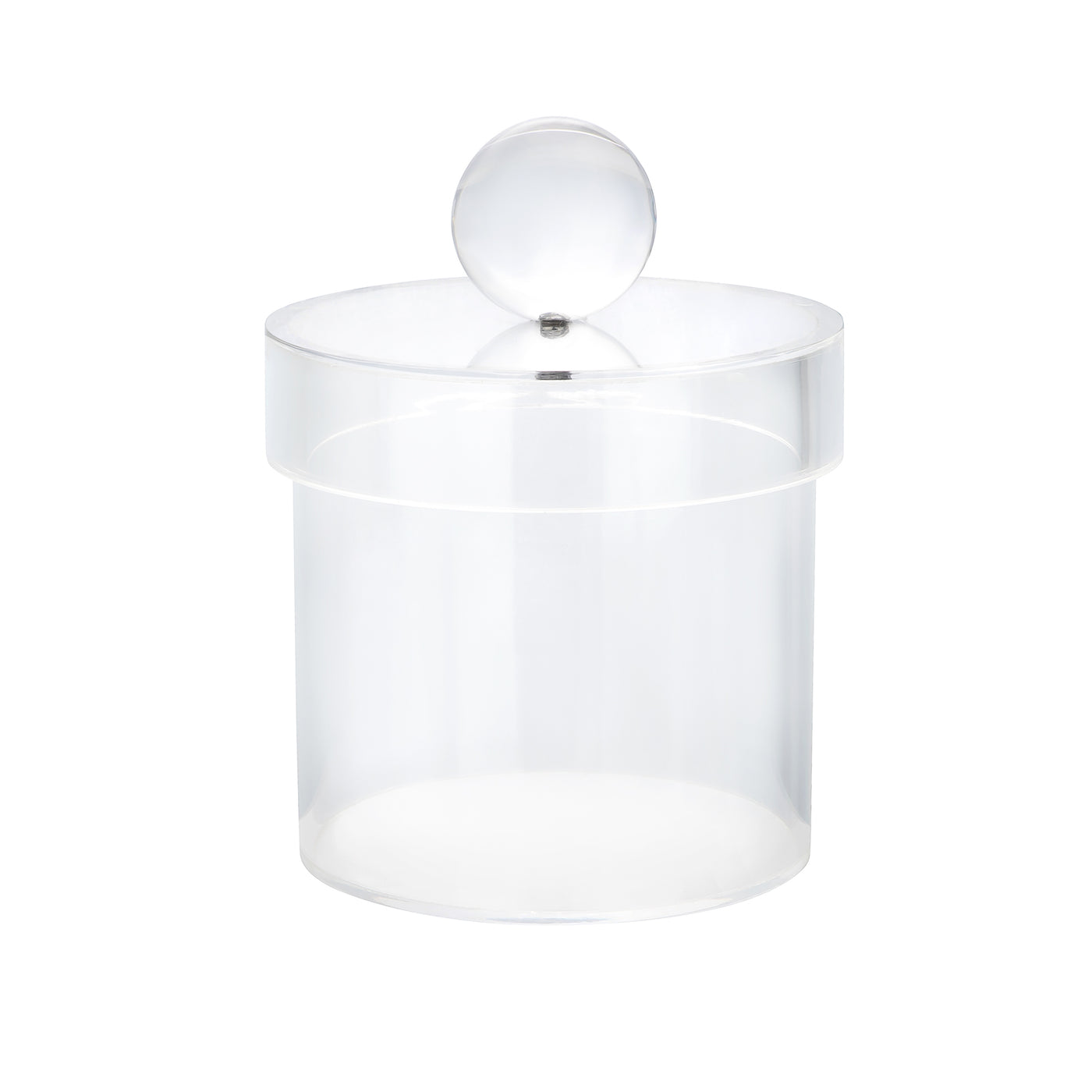 Acrylic Canister with Ball Knob, Available in 3 sizes