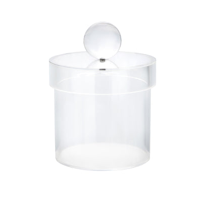 Acrylic Canister with Ball Knob, Available in 3 sizes