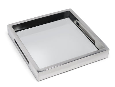 Large Square Silver Mirror Tray (3 Color Options)