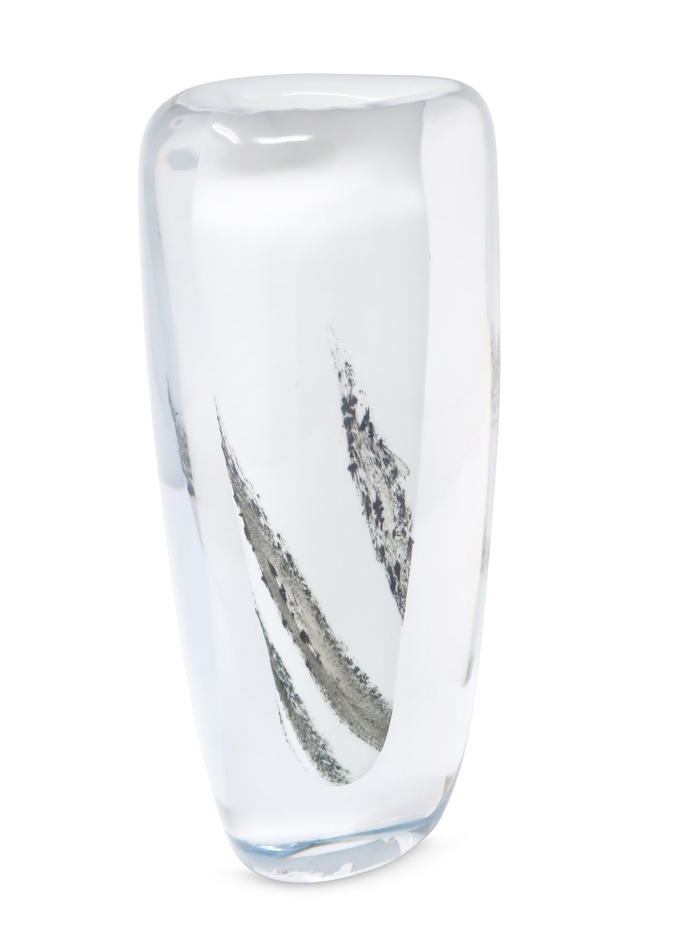 Glass Double Wall Vase, 11.5"H