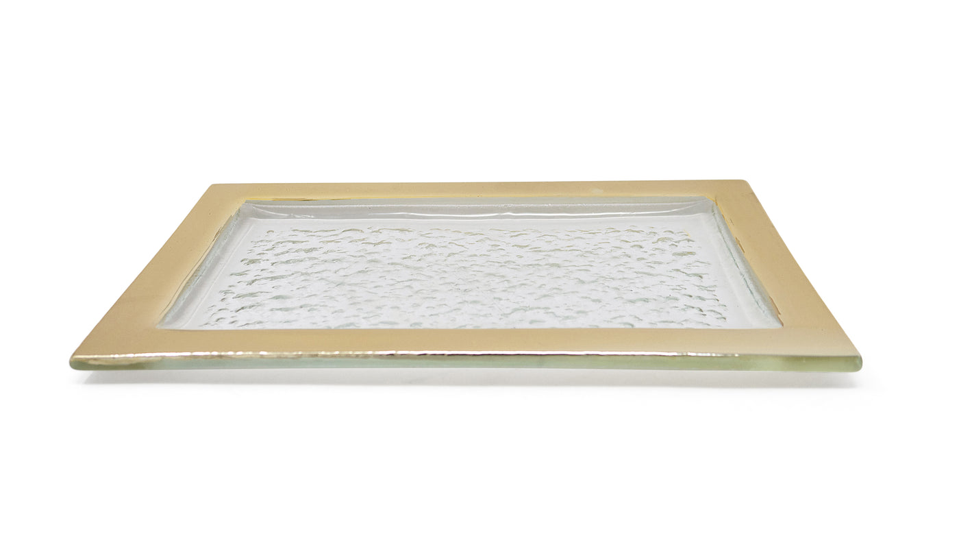 Oblong Tray with Gold Border (3 sizes)